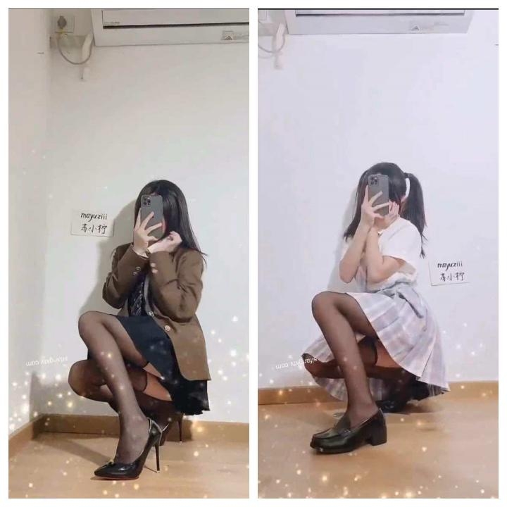 抖音风双马尾弹力摇18V