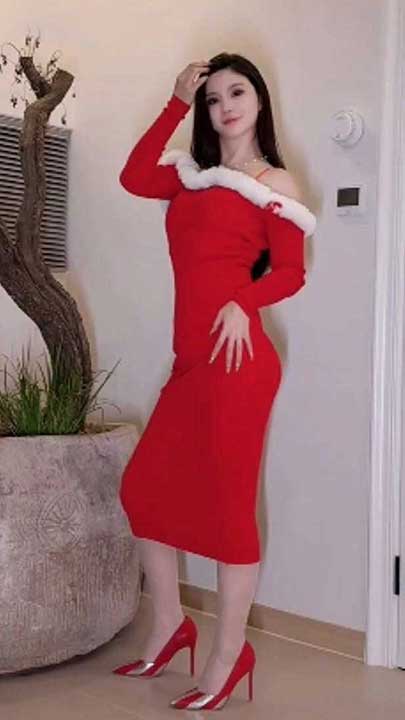 秀人网 小蛮妖 情趣丝袜内衣圣诞篇1V