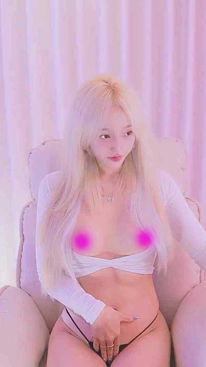 韩国BJ Hanayoung 2月全新白发仙女VIP骚舞9V【2G】