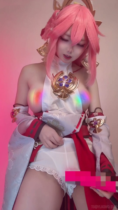 卡哇伊高颜值反差美少女【chuchu_n】单独解锁，八重神子Cosplay脸鲍同框紫薇 1V13分X802