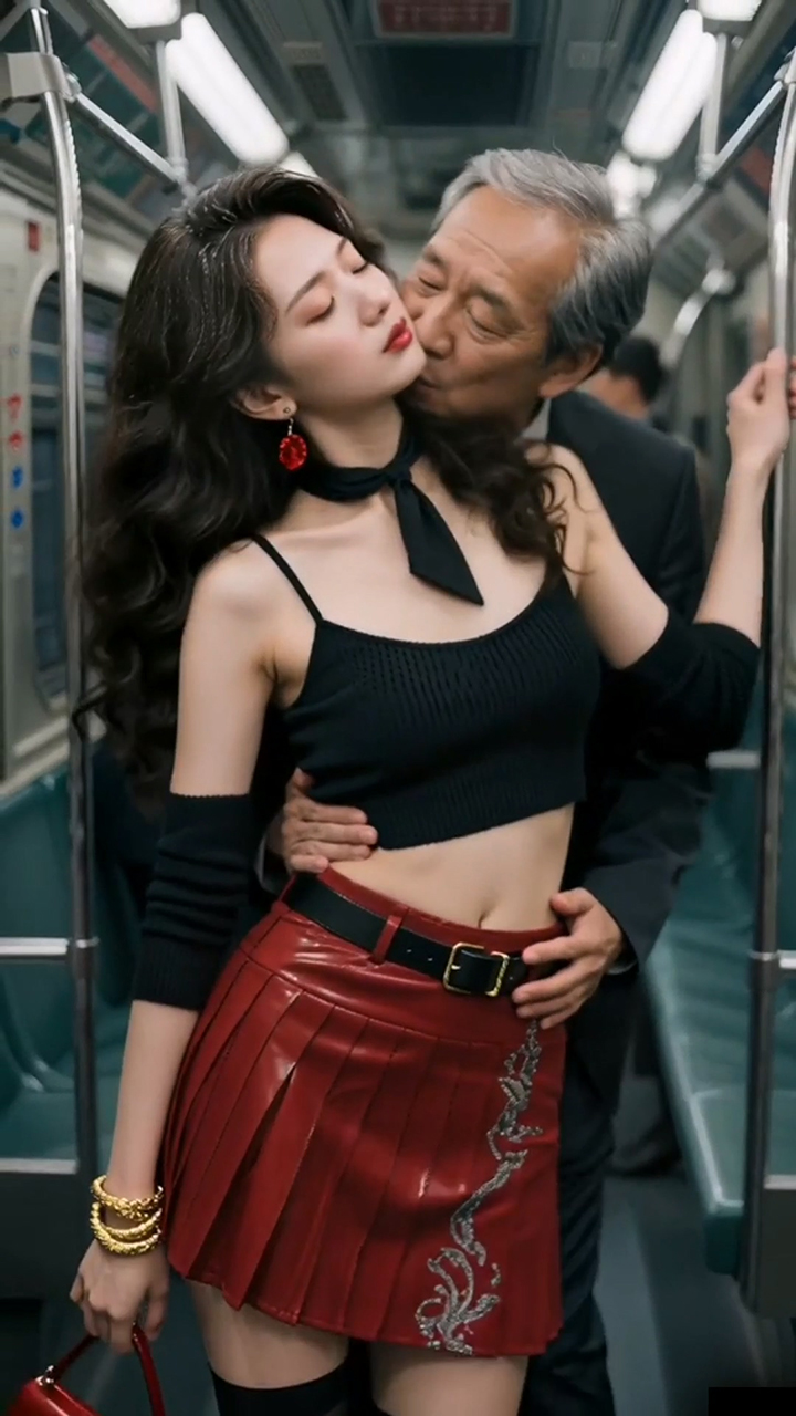 晚礼服美女与路人们嬉闹553gfh